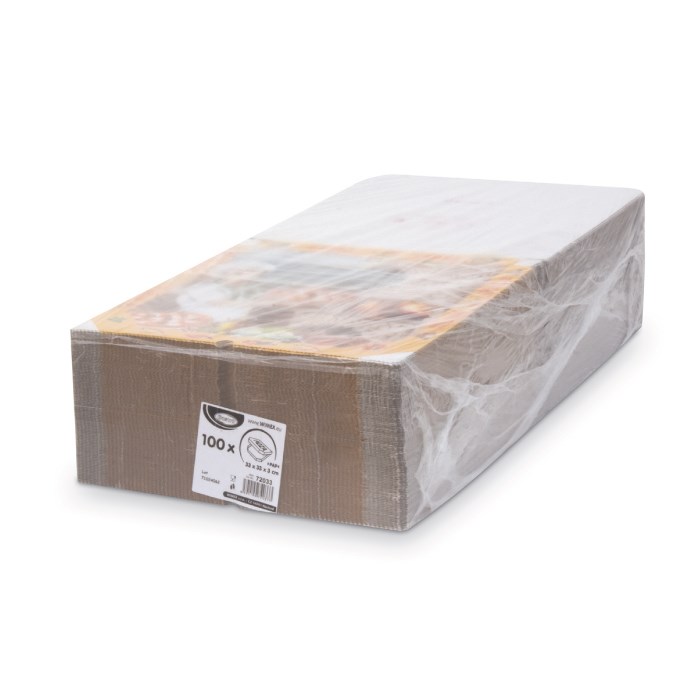 krabice na pizzu 33x33x3 cm  100 ks /vlnitá lepenka
