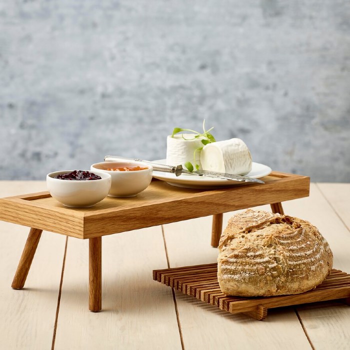 Crumb grid square oak 18x18cm*