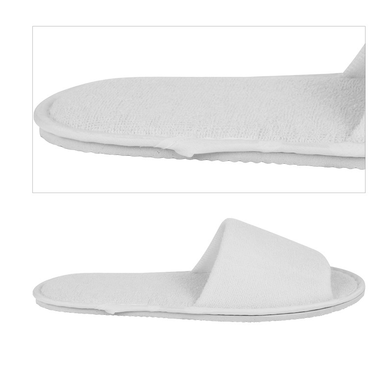 Hotel slippers HOTEL, open, white, 28cm.