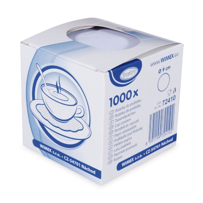 rozetky 9cm/1000ks/1-vr. biele