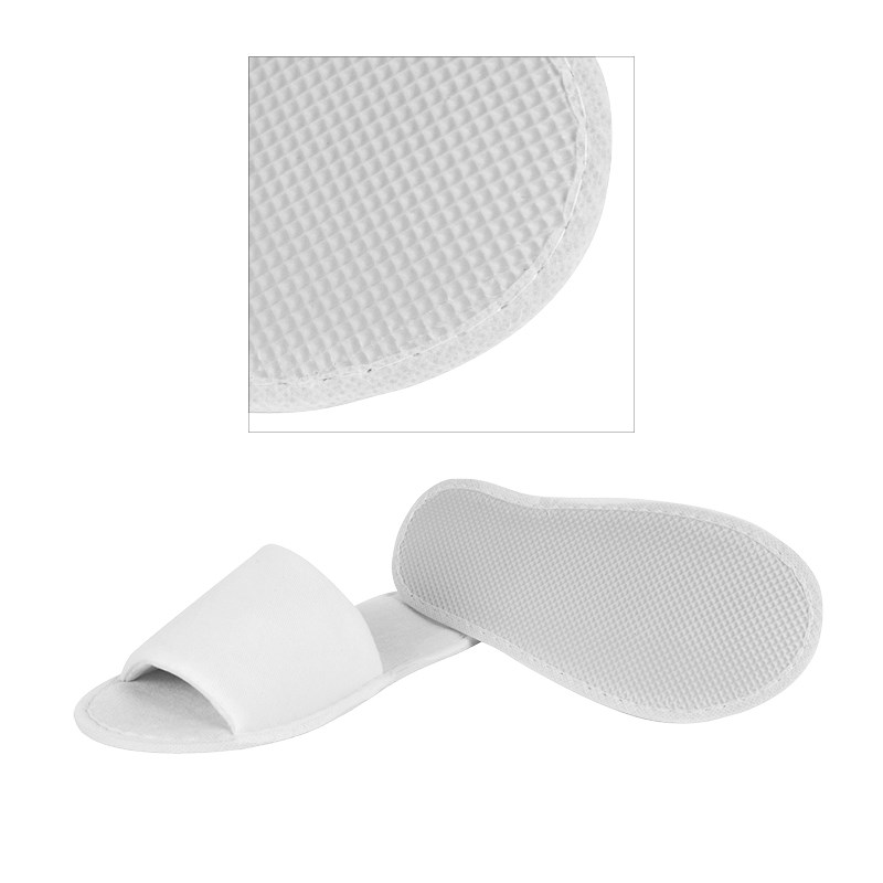 slippers STANDARD white open 28 cm with white dot sole