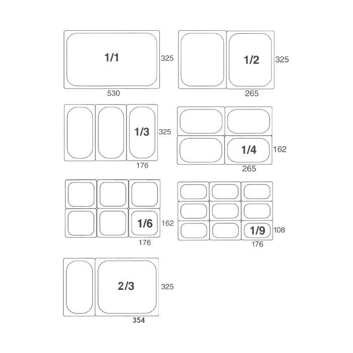 GN 1/1-100 polypropylen Standard