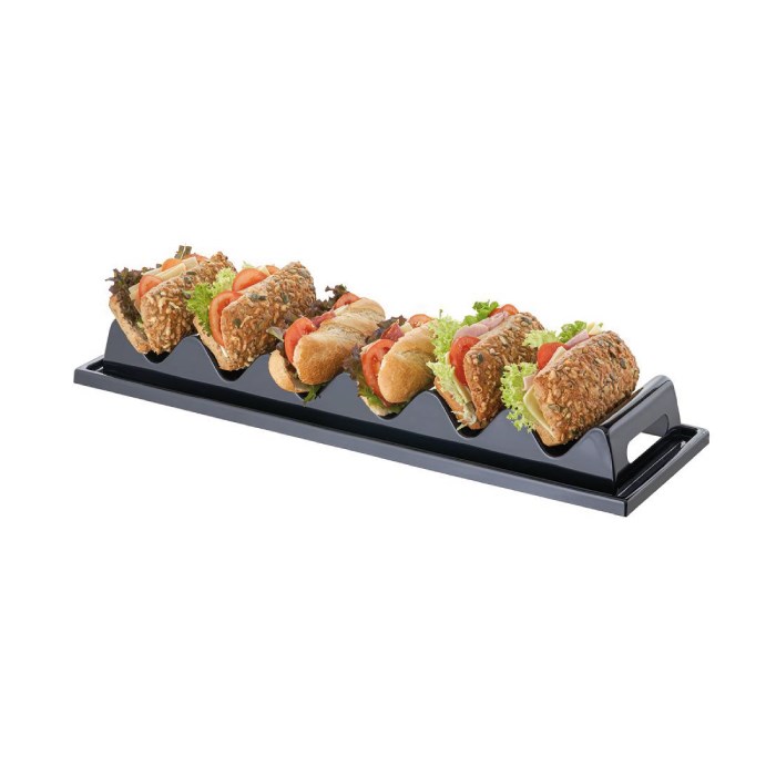 Snackpresenter,ca. 60 x 19,5 cm, height 8 cm