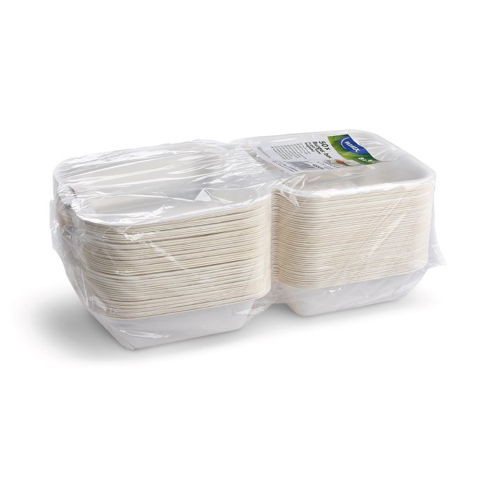 box na hamburger BIO cukrová třtina 152x150x78 mm/50 ks