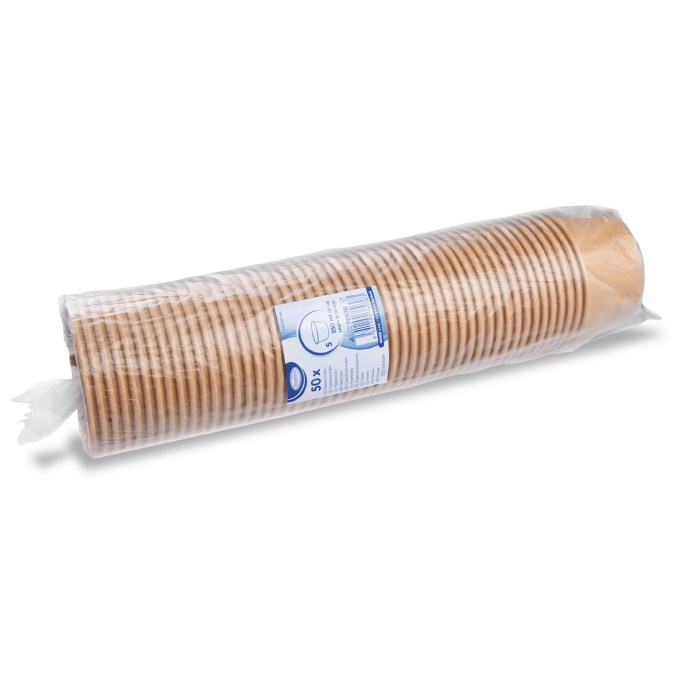 miska papírová kulatá hnědá 350ml, 50ks