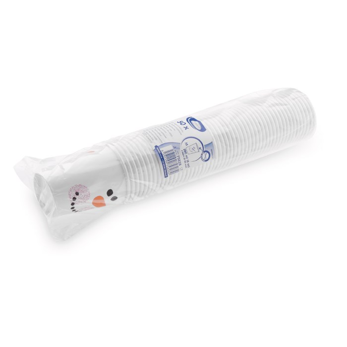 kelímek papírový Sněhulák 280ml M / 50ks (pr. 80mm)