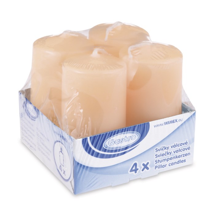 Pillar candle 40 x 80 mm cream