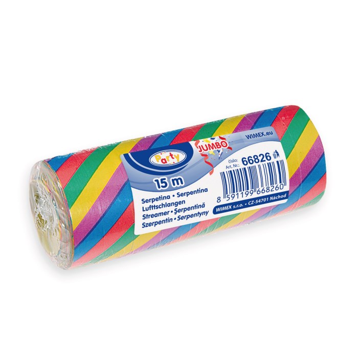 diagonal serpentines 15m/9pcs