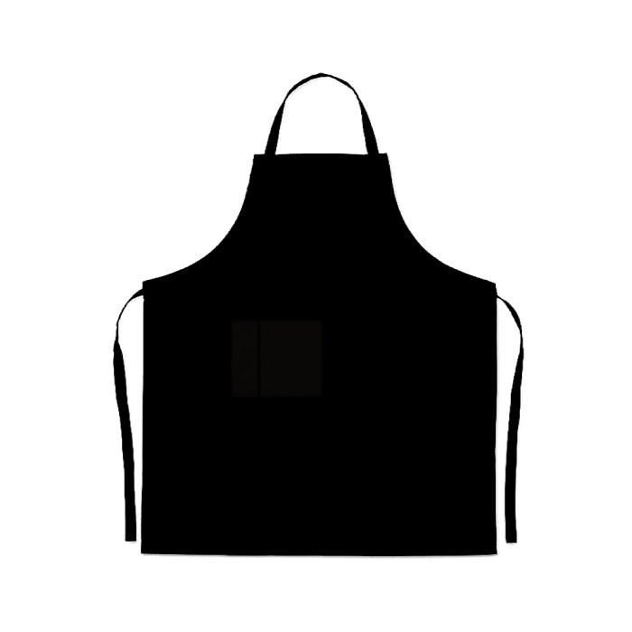 Apron black 100x90 pockets