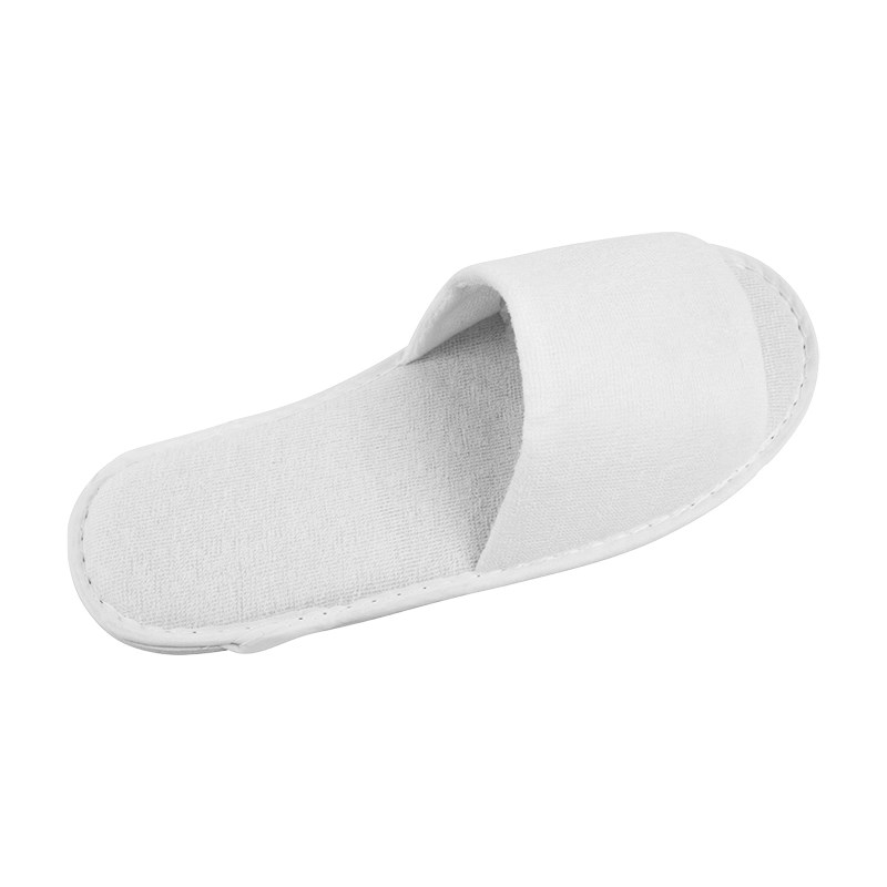 papuče biele otvorené 30 cm zväčšené model Hotel