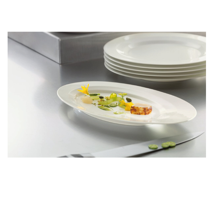 Allure Platter oval with rim 18x10cm