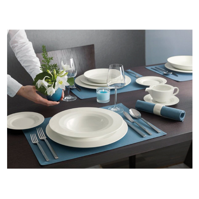 Allure Plate deep round with rim 28cm
