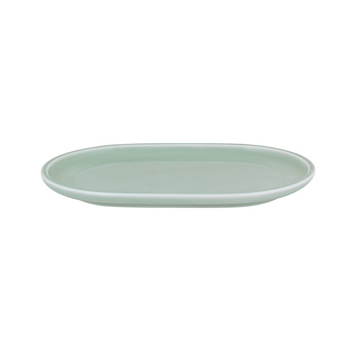 Shiro Glaze Platter oval coupe FROST 23x16cm