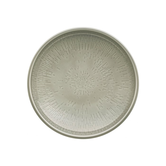 Shiro Glaze Plate deep round coupe structure STEAM 26cm