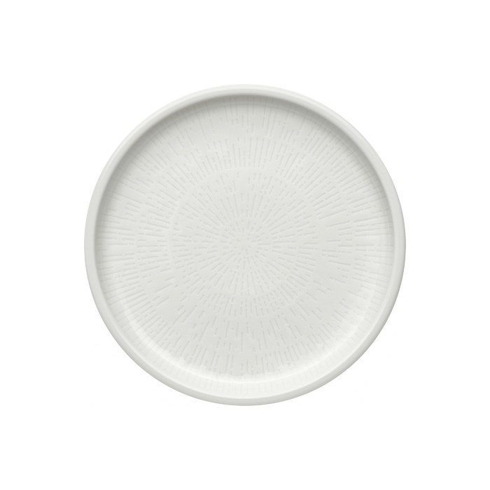 Shiro Plate flat round coupe structure 24cm