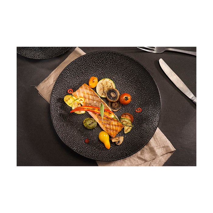CANDY BLACK plate flat 27 cm