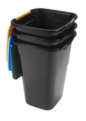 koš na třídění odpadu - sada 3x50l plast