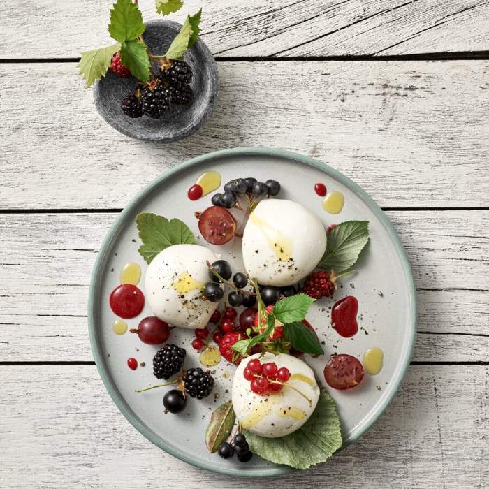 2in1 Plate/Saucer grey/white 16cm
