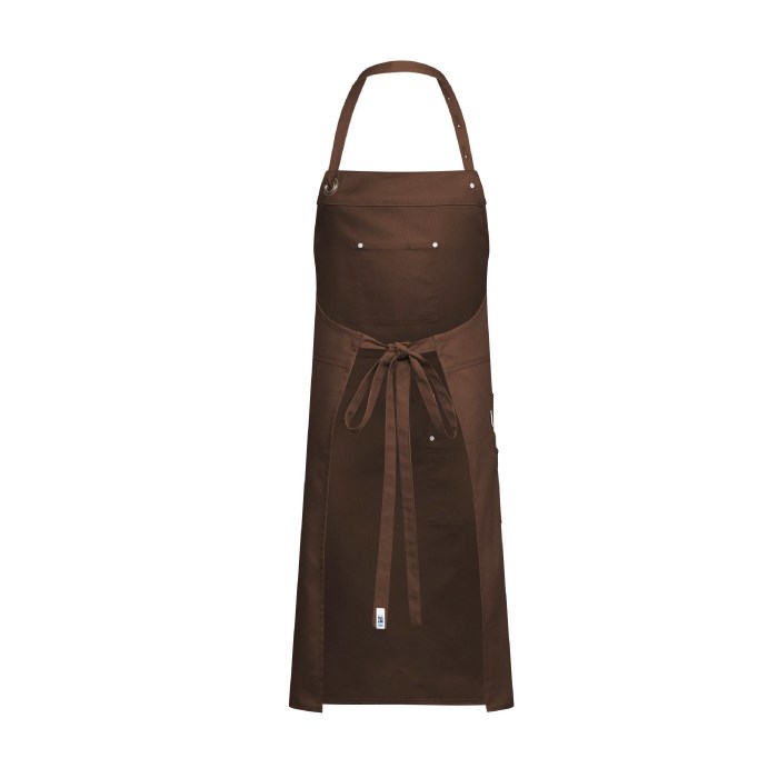 Pinafore canvas 77x95 cm rust brown