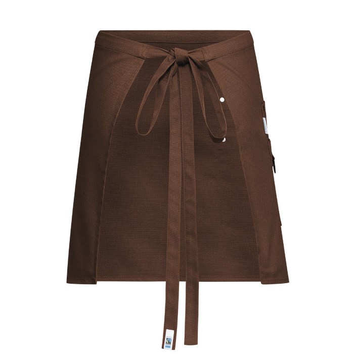 Bistro apron canvas 77x45 cm rust brown