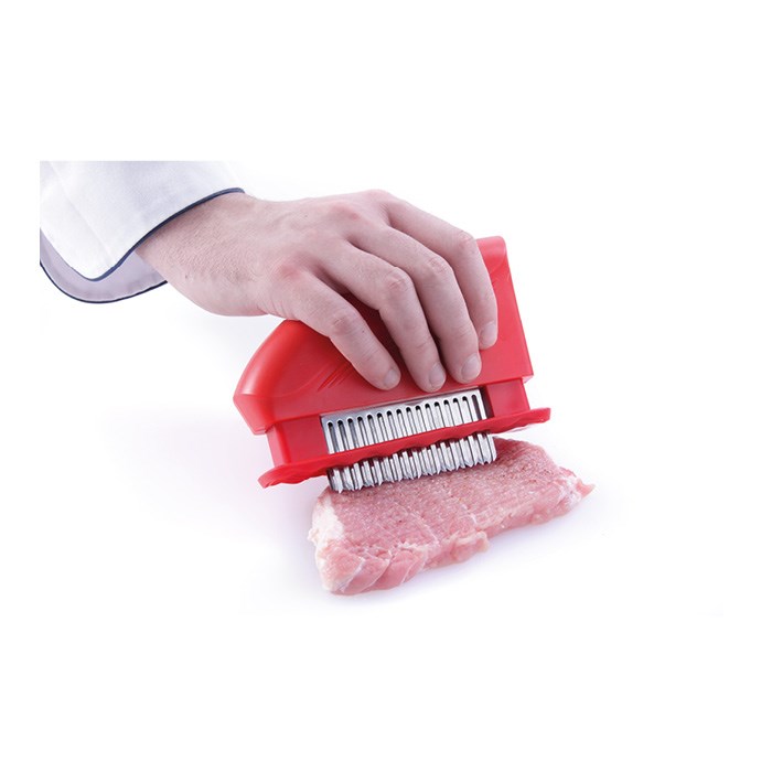 meat tenderizer 51 blades, Red, 4,2x15x11,8mm