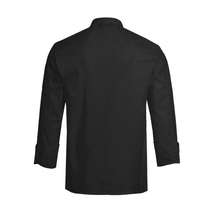 chef´s jacket men´s, concealed buttons, regular fit, s.M black