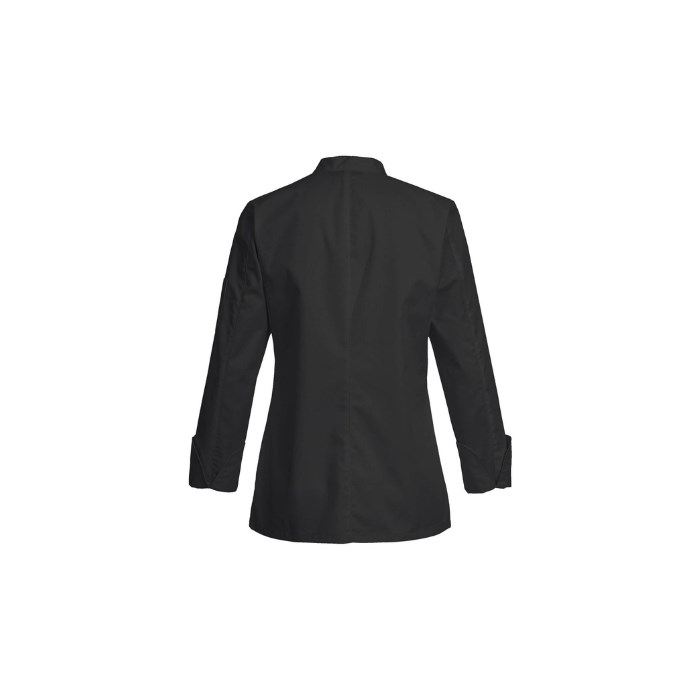 chef´s jacket ladies, concealed buttons, regular fit, s.M black