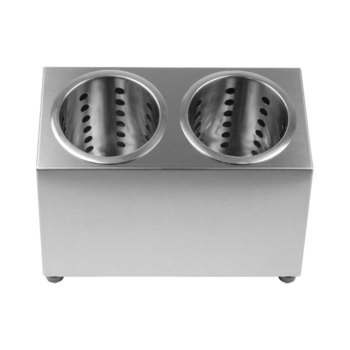 cutlery tray stainless steel for 2 baskets 26.5x15x19 cm