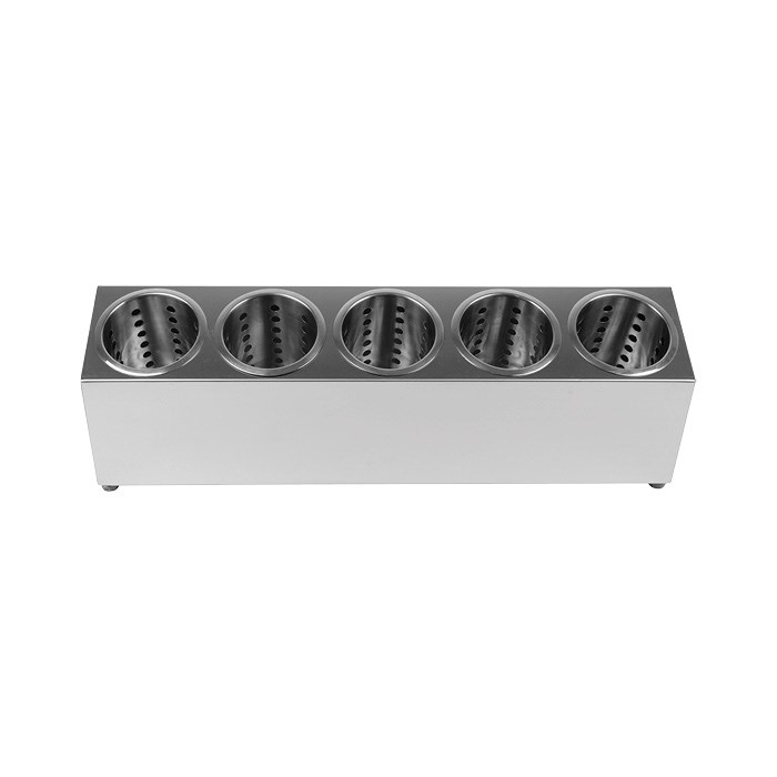 cutlery tray stainless steel  for 5 baskets 62.5x15x19 cm