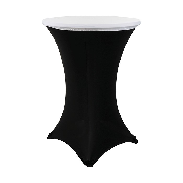potah na desku Bistro stolu 80 cm bílý, top/klobouk streč