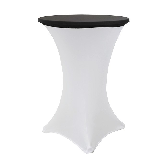 potah na desku Bistro stolu 80 cm černý, top/klobouk streč