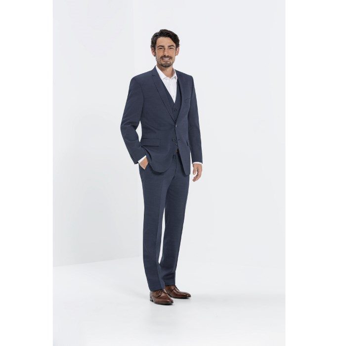 men´s trousers MODERN s.52 pinpoint blue