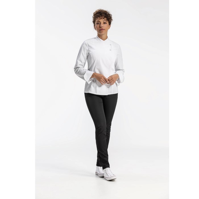 ladies chef´s jacket white s.S