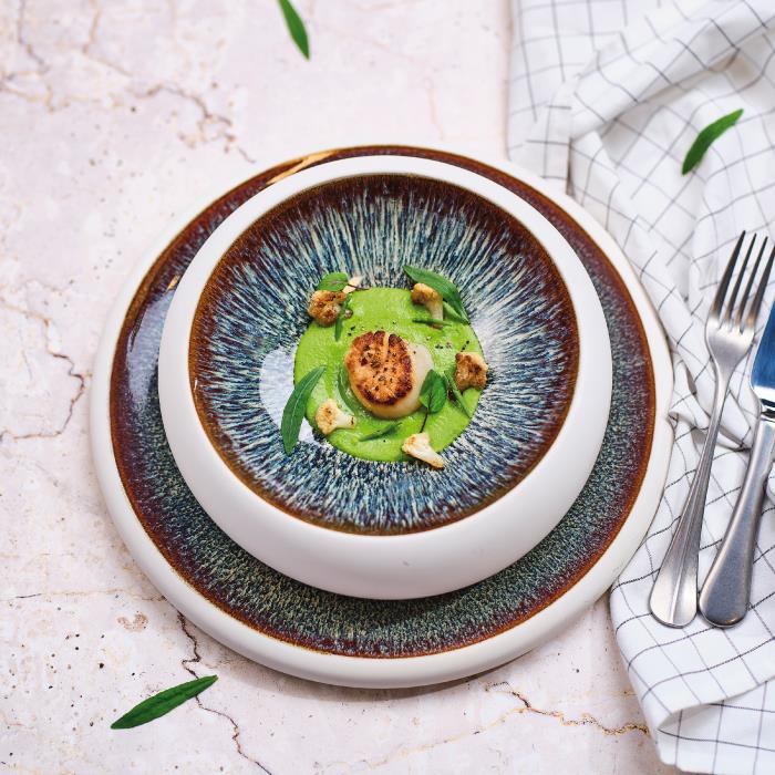 MAUNA dessert plate D22,5XH1,7 cm