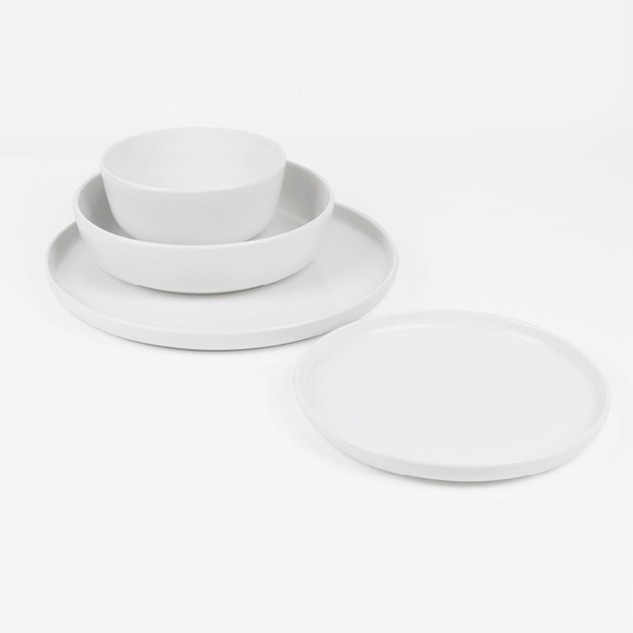 Plytký tanier FUTURE 20 cm, biely porcelán
