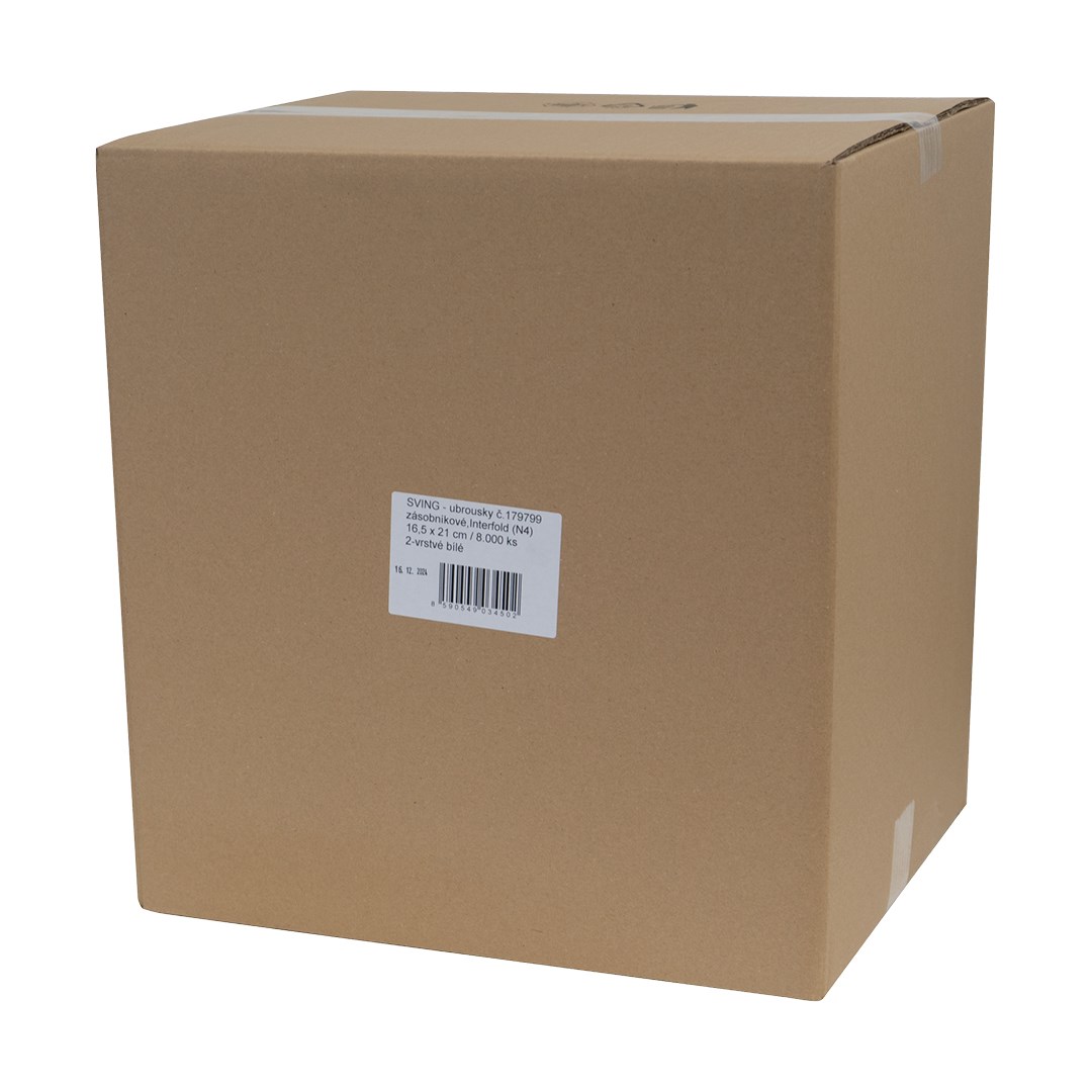 ubrousky 16,5x21/8000ks 2-vr. bílé zásobníkové Interfold  (N4)