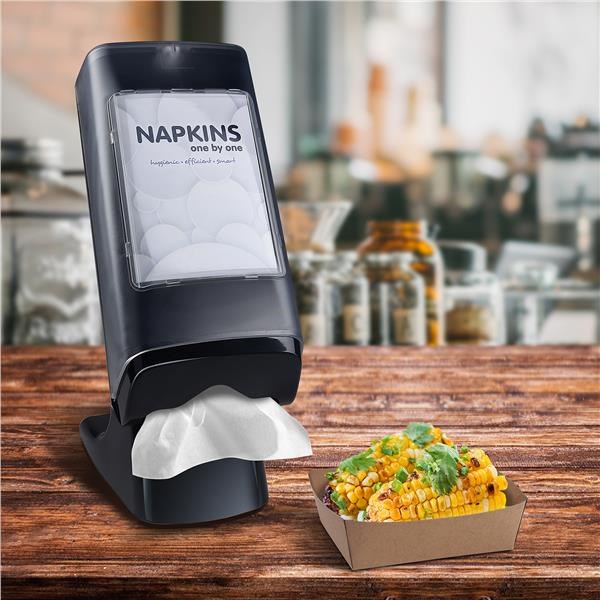 napkin table dispenser black vertical