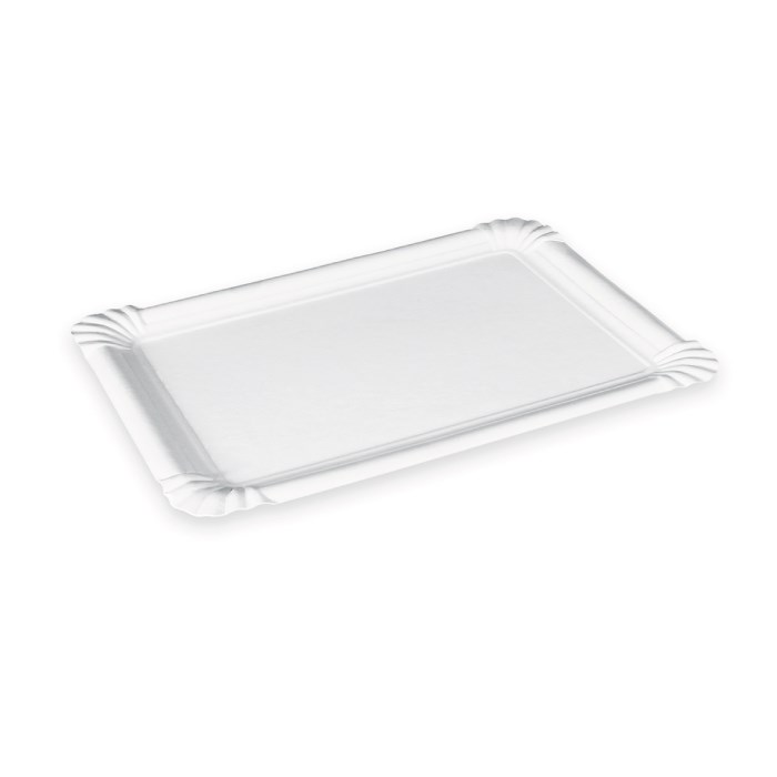 tácky papierové 10x17cm hranaté PAP (č. 3) biele 100ks