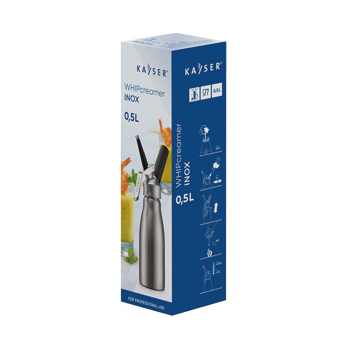 láhev šlehačková 0,5 l Inox nerez