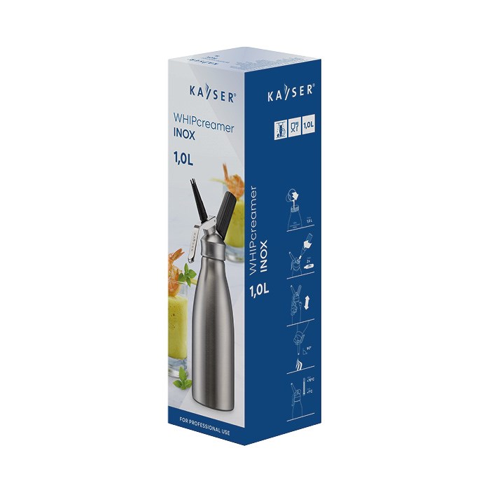 láhev šlehačková 1 l Inox nerez