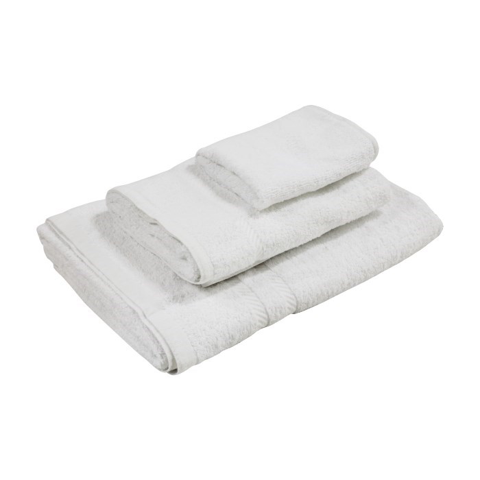 bath towel 70x140 Aruba white, 400 g/m2 organic cotton