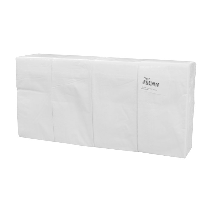Paper napkins 33x32cm, 1/8 fold, 2-ply, white, 250 pcs.