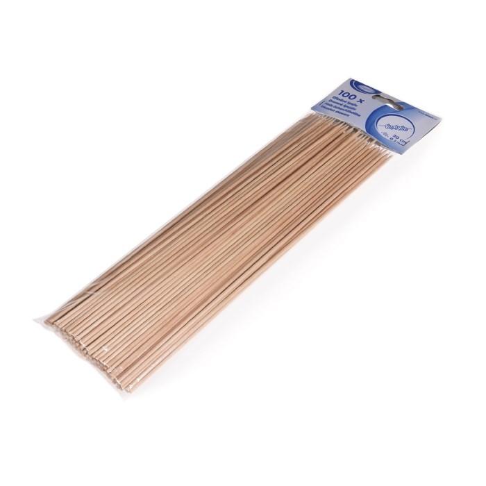 špejle 30 cm / 100 ks hrocené dřevěné