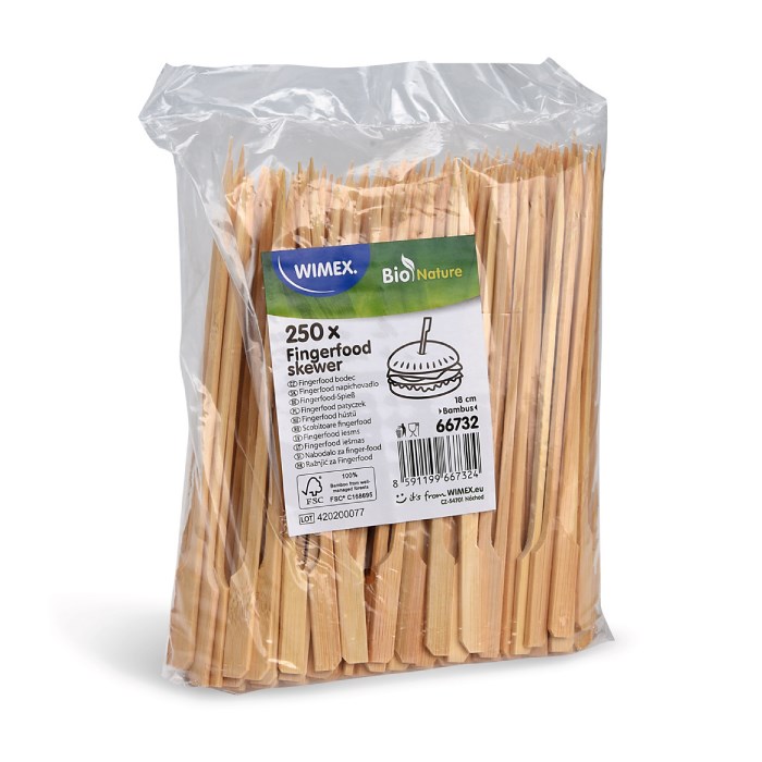 Bamboo fingerfood pick 18 cm 250 pcs