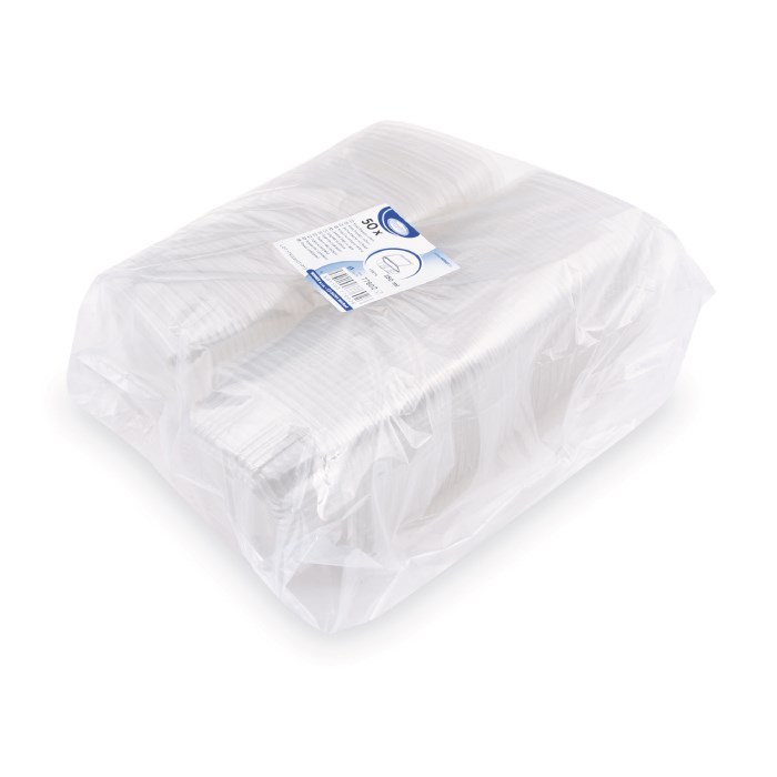 miska hranatá s viečkom 250ml 50ks, PET priehľadná