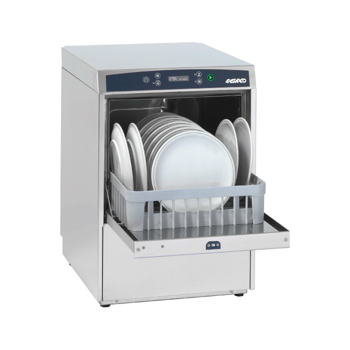 mechanical version - double-walled glass dishwasher with already installed Drain pump and ADJUSTABLE Detergent dispenser
