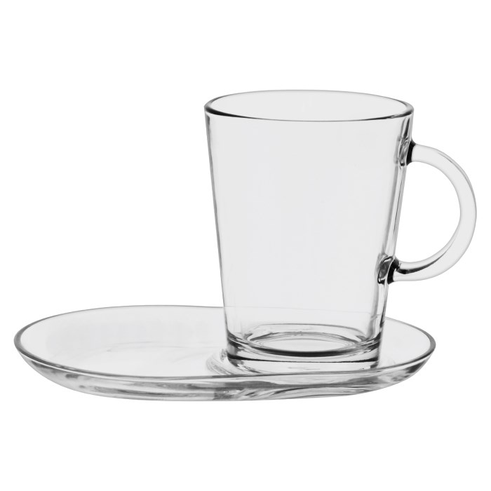 Tribeca cup  400ml + saucer 18,5x13cm