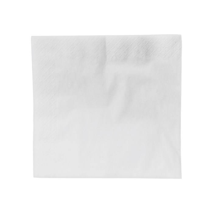 ubrousky 39x39/250 2-vr.bílé, skládání 1/4