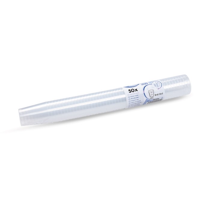 Kelímek vratný 2 cl / 4 cl PP 50 ks