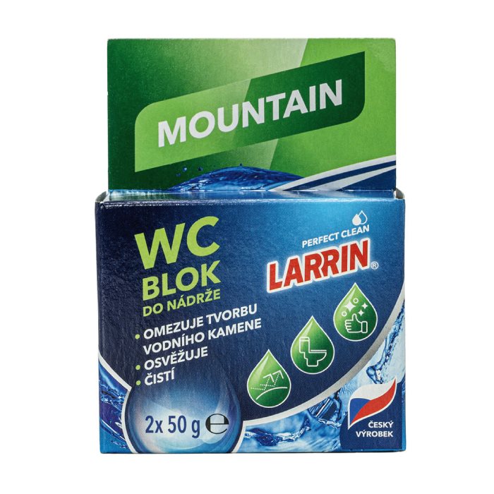 Larrin WC blok Mountain fresh do nádržky 2 x 50g